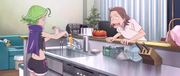 кадр из фильма Сестры-колдуньи Йойо и Нэнэ (Majokko shimai no Yoyo to Nene) - 1