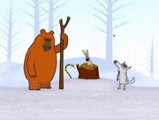 кадр из фильма Лесное трио (Log Jam) - 5
