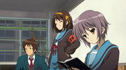 кадр из фильма Исчезновение Харухи Судзумии (Suzumiya Haruhi no shôshitsu) - 2